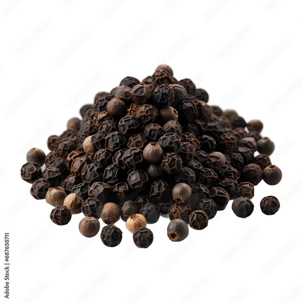 Black Pepper isolated on transparent background Black Pepper isolated on transparent background