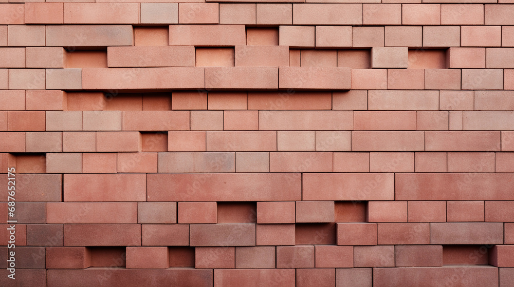 Obraz premium Exquisite Detail of Monochromatic Bricks Highlighting Textural Beauty and Simplicity