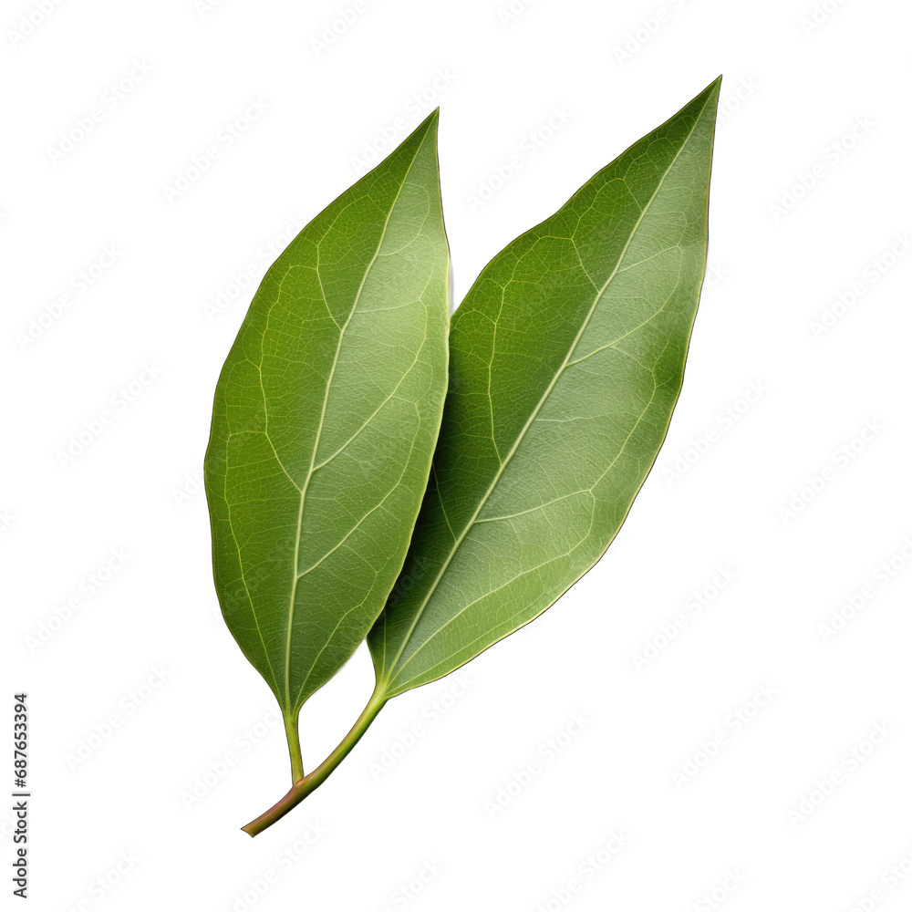 Obraz premium Bay Leaf isolated on transparent background
