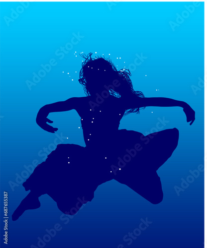 danza en el agua