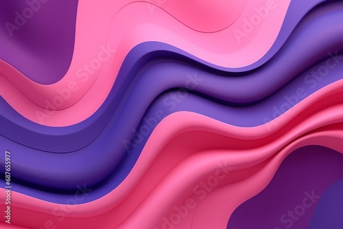   Abstract vibrant pink and purple background with waves.