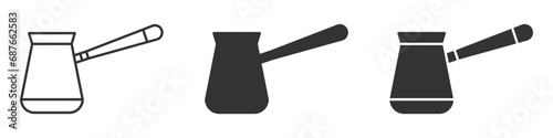 Jezve coffee icon. Vector illustration