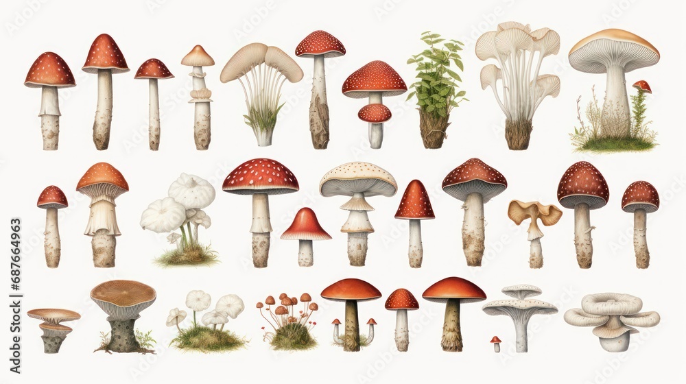 a close up of a mushroom of different colours a close up of a mushroom of different colours