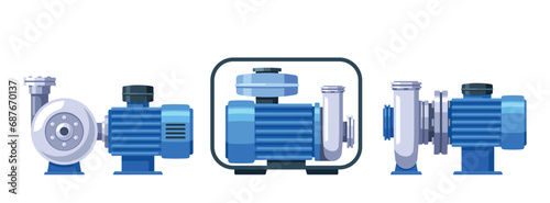Centrifugal Water Pumps Employ Rotating Impellers To Increase Fluid Velocity, Generating Centrifugal Force