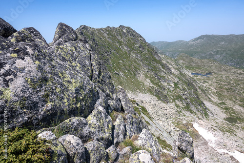 Summer Landscape of Rila Mountain near Kalin peak, Bulgaria