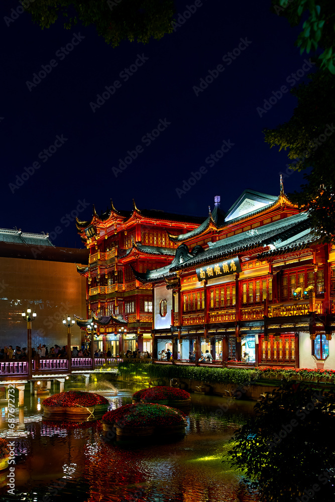 ancient Chinese city at night ancient Chinese city at night