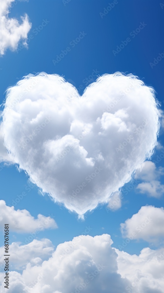 A heart shaped cloud in the shape of a heart A heart shaped cloud in the shape of a heart