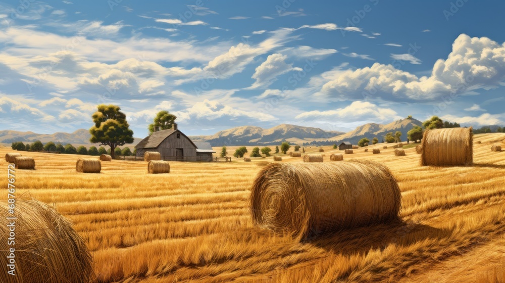 Φωτογραφία a field of grass with a sky in the background and a sky in the sky with clouds in the sky and a field of grass with a sky in the sky with clouds in the sky