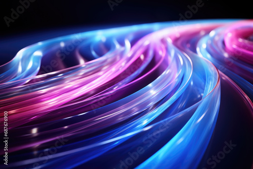 Vibrant and captivating close-up image of swirling mass of colorful lights. This image can be used to add dynamic and energetic touch to various projects.