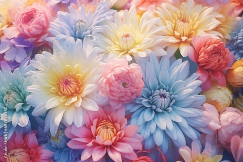 A close-up view of a beautiful bunch of flowers. Perfect for adding a touch of nature and color to any project