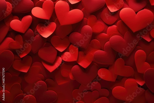 A vibrant background featuring a multitude of red hearts. Perfect for adding a touch of love and romance to any project