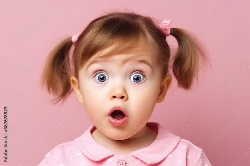 Little girl with surprised expression on her face. Perfect for capturing genuine moments of surprise. Little girl with surprised expression on her face. Perfect for capturing genuine moments of surprise.