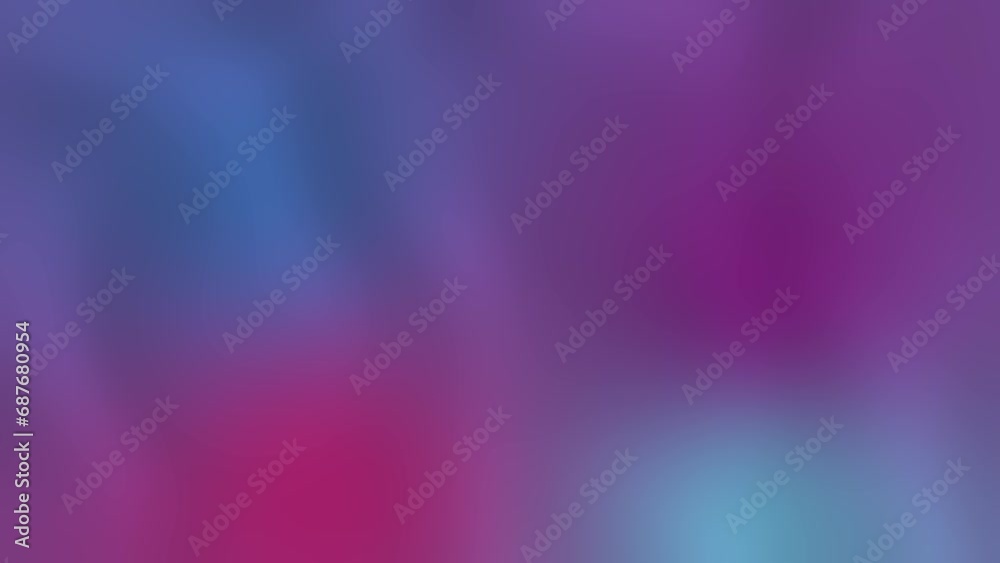 Purple, red and blue gradient background. Animation of abstract backdrop