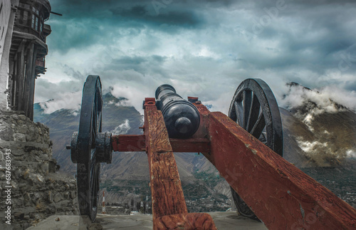 Cannon at Altit Fort in Pakistan
