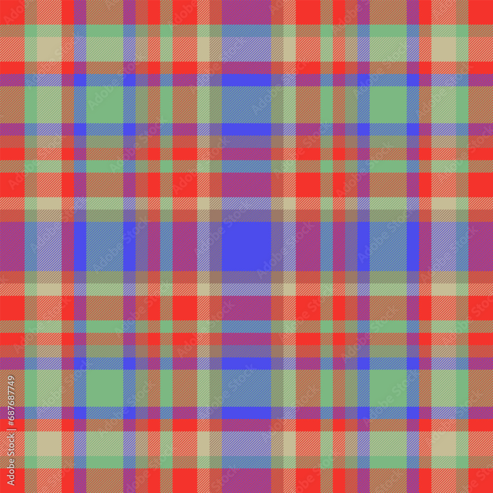 Textile vector texture of seamless fabric plaid with a pattern check tartan background.