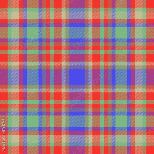 Textile vector texture of seamless fabric plaid with a pattern check tartan background.