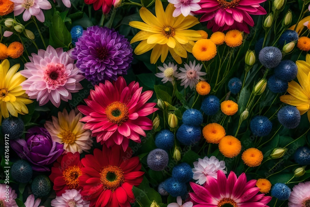 Fototapeta premium abstract springtime seamless flower