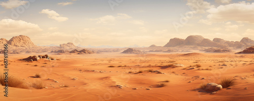desert landscape. ai generative