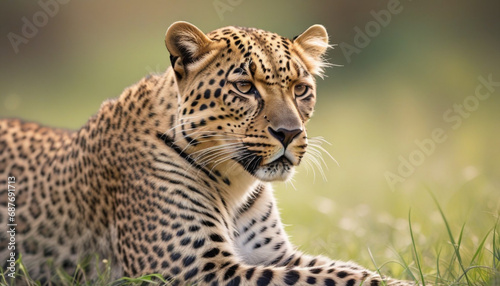 Leopard Stock Photo  Wildlife Photography  created with generative ai