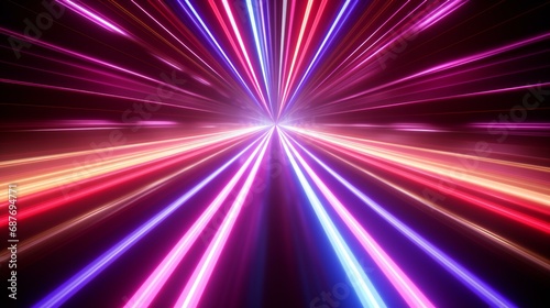 A bright and glowing abstract background with futuristic elements, suitable for a night club or party scene