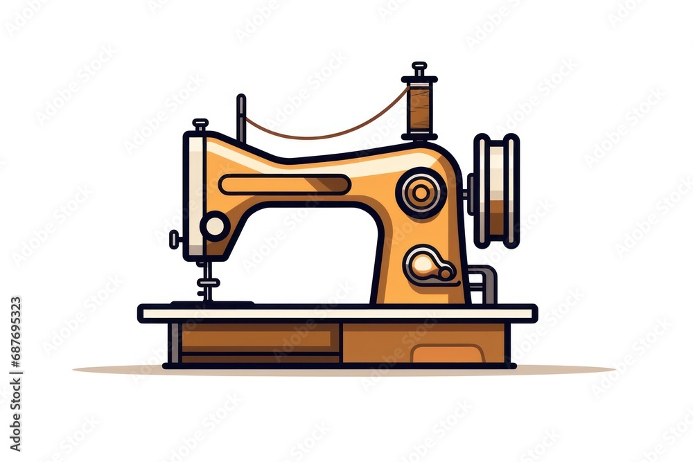 Sewing Machine icon on white background