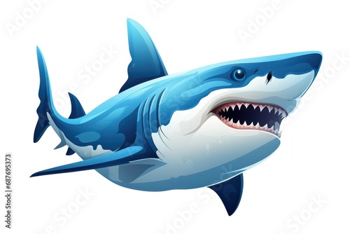 Shark icon on white background 