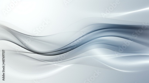 An illustration of a modern and elegant wave design in blue and white, creating a dynamic and creative backdrop