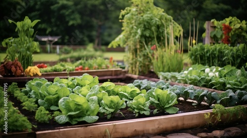 a nice looking vegetable garden