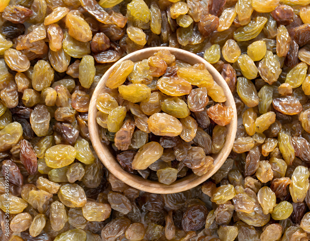 Obraz premium Full frame shot of raisins