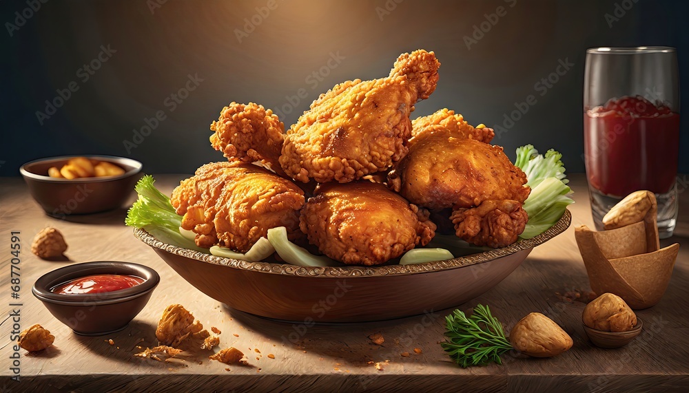 Fried Chicken product shoot