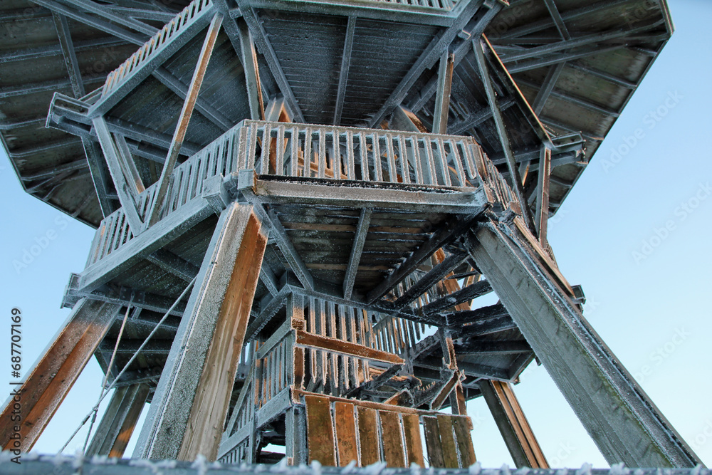 eggetower on the velmerstot in december 2023 after the arson