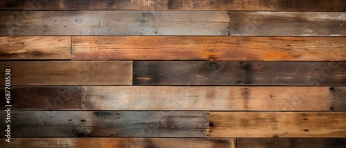 Reclaimed Pallet Boards texture background, a wood grain texture  , can be used for printed materials like brochures, flyers, business cards.
 photo