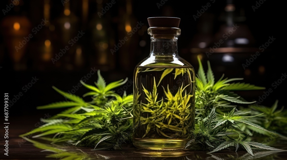 Oil in glass bottal UHd wallpaper