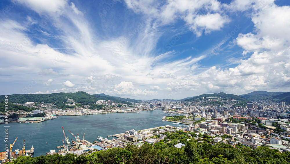 長崎市の景観　長崎港の俯瞰イメージ