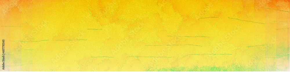 Yellow panorama background banner, with copy space for text or your images