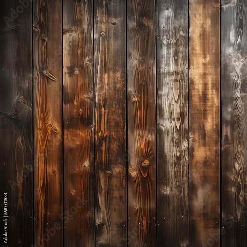 A close-up shot of a wooden wall, emphasizing the grain and natural details of the wood.
