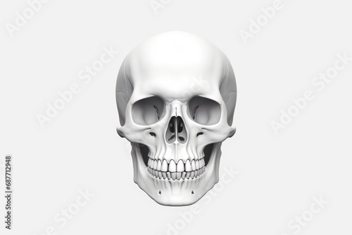 Skeleton icon on white background -