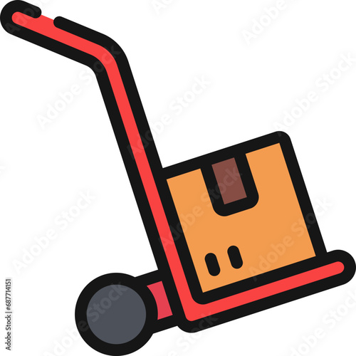 Delivery Hand Dolly Icon