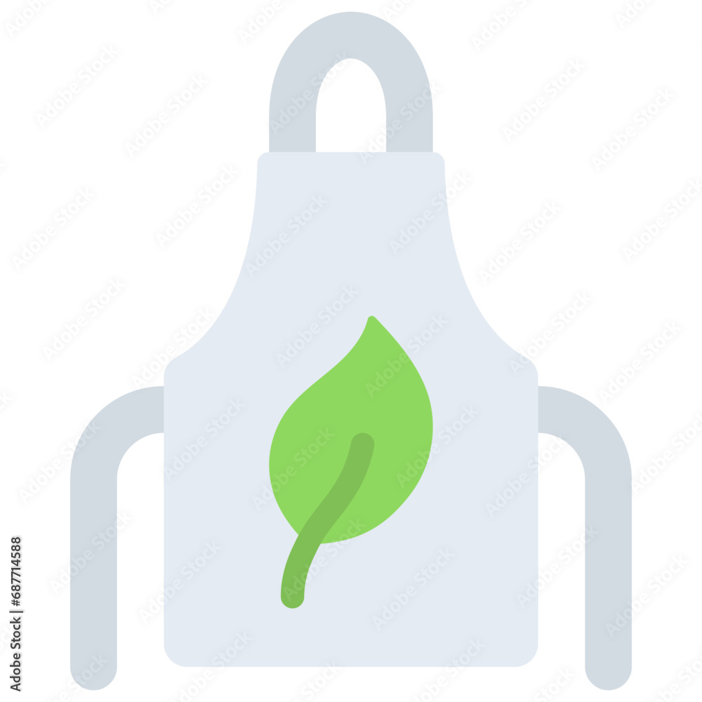 Vegetarian Chef Apron Icon Vegetarian Chef Apron Icon