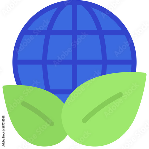 World Green Leaves Icon