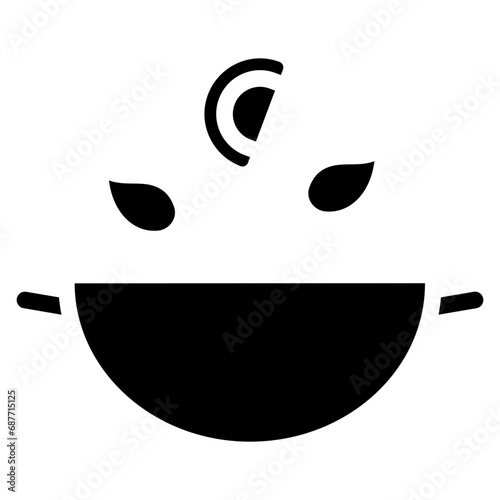 Wok With Salad Icon