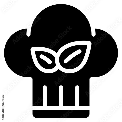 Vegetarian Chefs Hat Icon