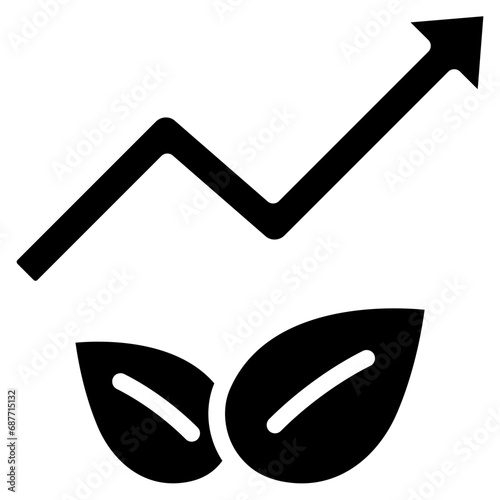 Vegetarian Stock Increase Icon