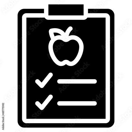 Fruit On Checklist Icon