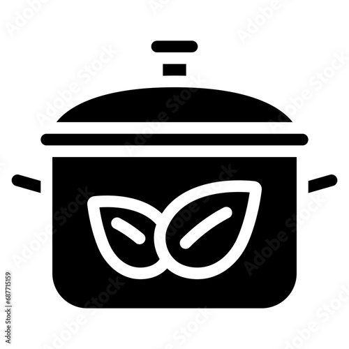 Vegetarian Cooking Pot Icon