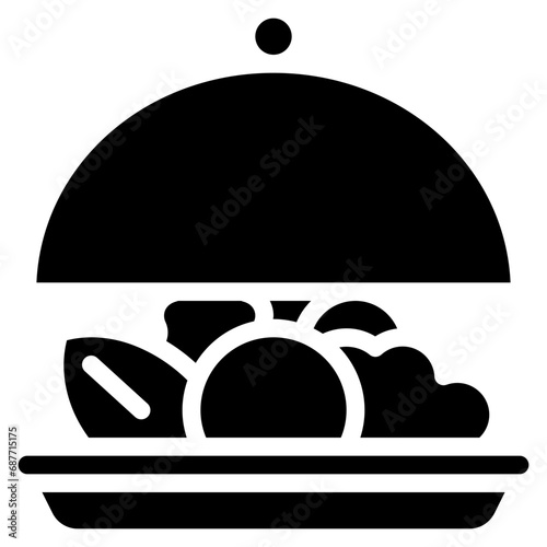 Vegetarian Meal Dish Icon