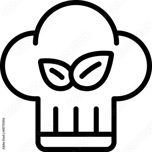 Vegetarian Chefs Hat Icon