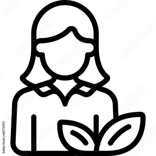 Female Vegetarian Avatar Icon