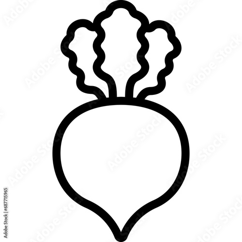 Beet Vegetable Icon