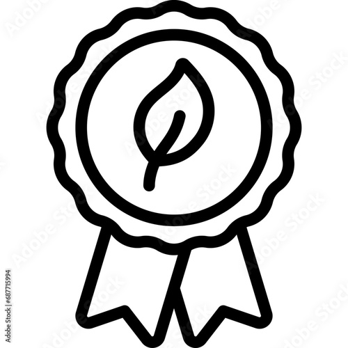 Vegetarian Award Badge Icon